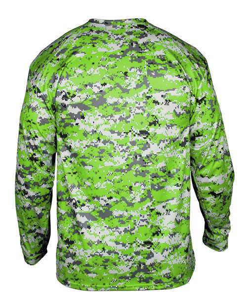 Badger Youth Digital Camo Long Sleeve T-Shirt 2184