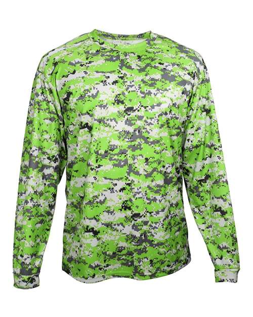 Badger Youth Digital Camo Long Sleeve T-Shirt 2184
