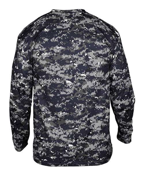 Badger Youth Digital Camo Long Sleeve T-Shirt 2184