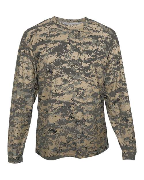 Badger Youth Digital Camo Long Sleeve T-Shirt 2184