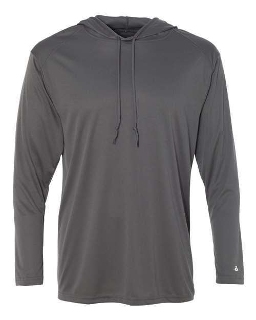 Badger Unisex B-Core Hooded Long Sleeve T-Shirt 4105