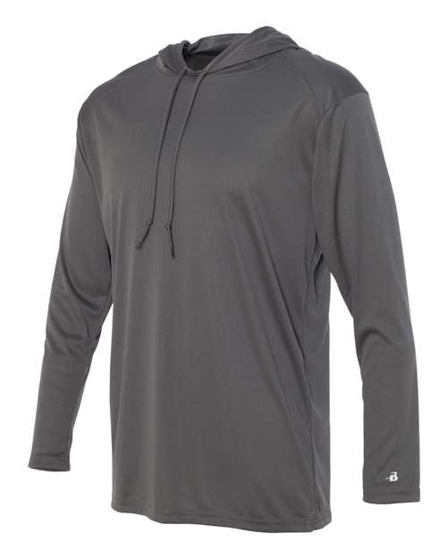 Badger Unisex B-Core Hooded Long Sleeve T-Shirt 4105