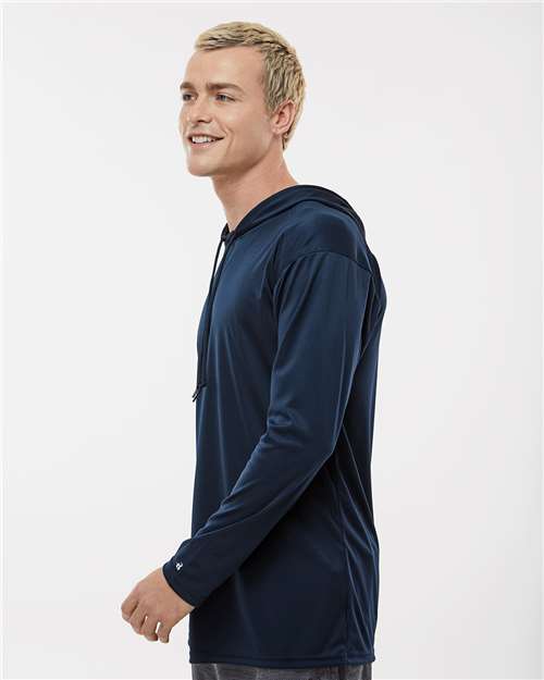 Badger Unisex B-Core Hooded Long Sleeve T-Shirt 4105