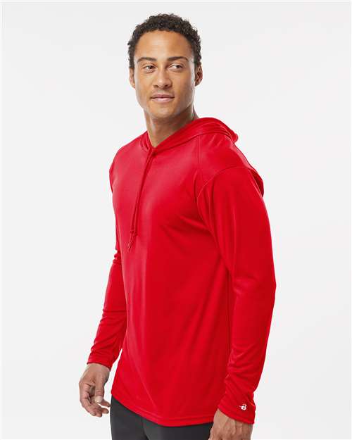 Badger Unisex B-Core Hooded Long Sleeve T-Shirt 4105