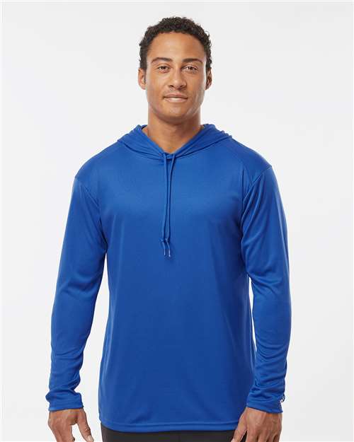 Badger Unisex B-Core Hooded Long Sleeve T-Shirt 4105
