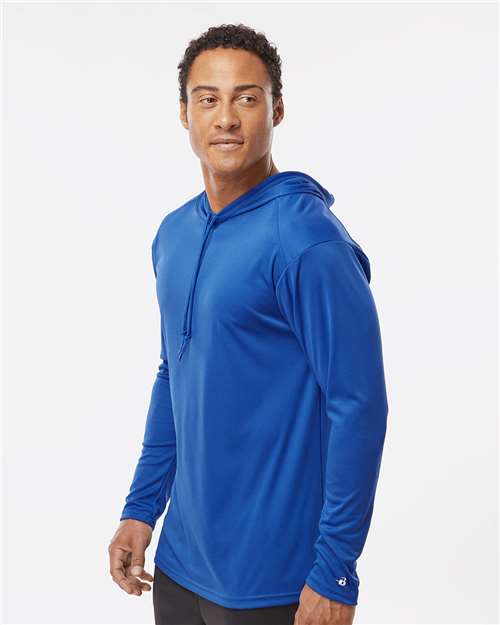 Badger Unisex B-Core Hooded Long Sleeve T-Shirt 4105