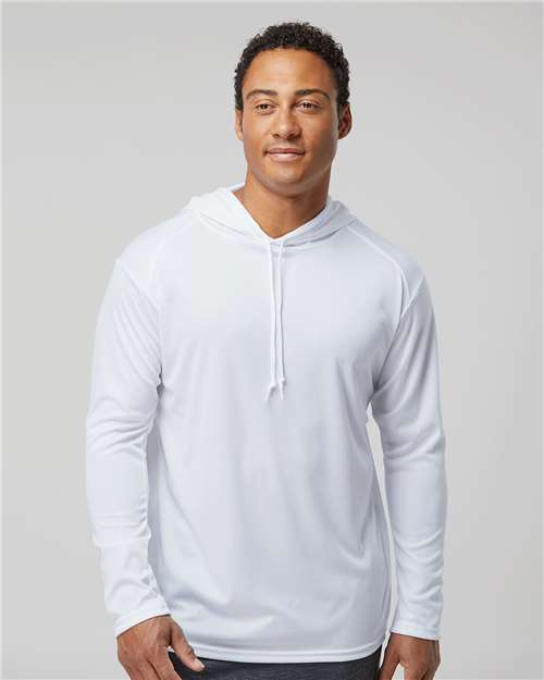 Badger Unisex B-Core Hooded Long Sleeve T-Shirt 4105
