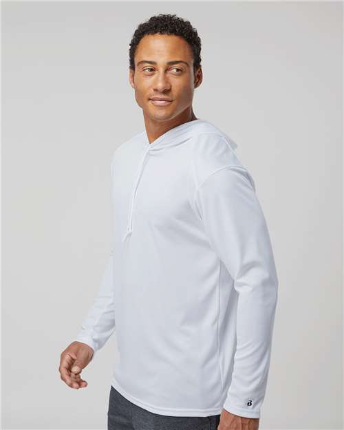 Badger Unisex B-Core Hooded Long Sleeve T-Shirt 4105