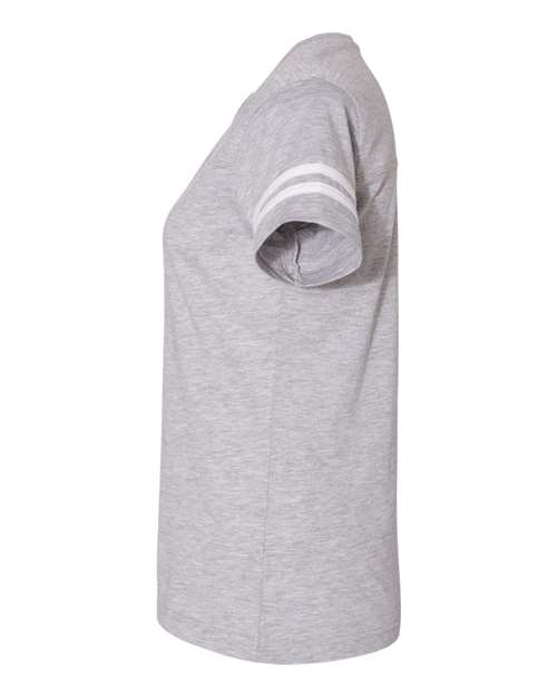 LAT Women's Football V-Neck Fine Jersey Tee 3537