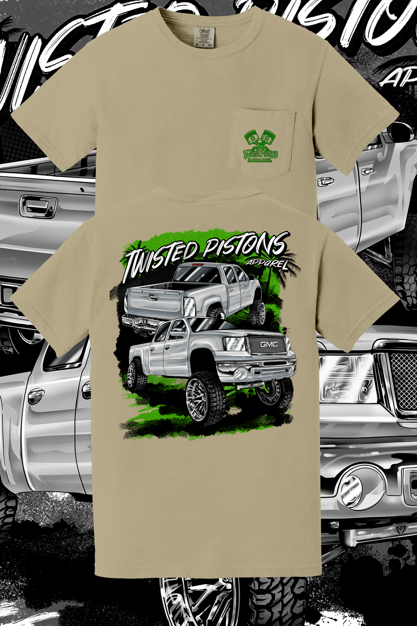 Palm Paradise Pocket tee