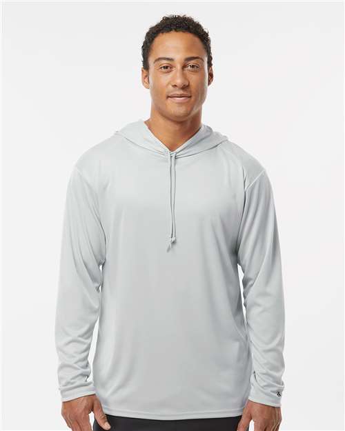 Badger Unisex B-Core Hooded Long Sleeve T-Shirt 4105