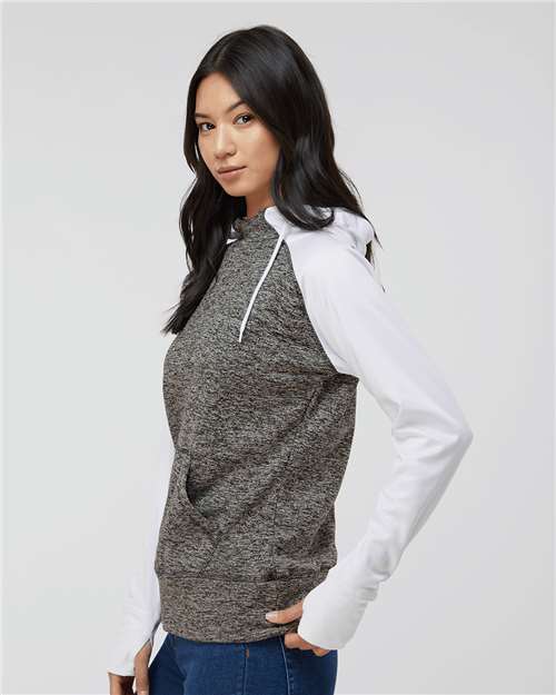 J. America Women’s Colorblocked Cosmic Fleece Hooded Sweatshirt 8618