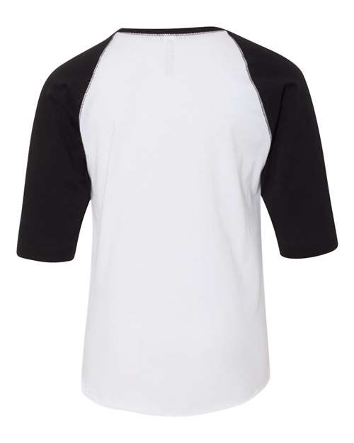 LAT Youth Baseball Fine Jersey Three-Quarter Sleeve Tee 6130