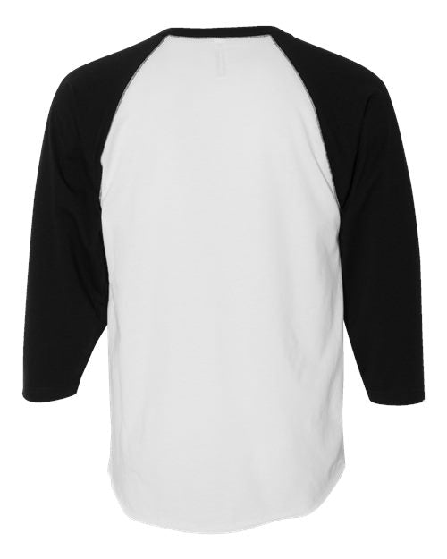 LAT Unisex Baseball Fine Jersey Three-Quarter Sleeve Tee 6930