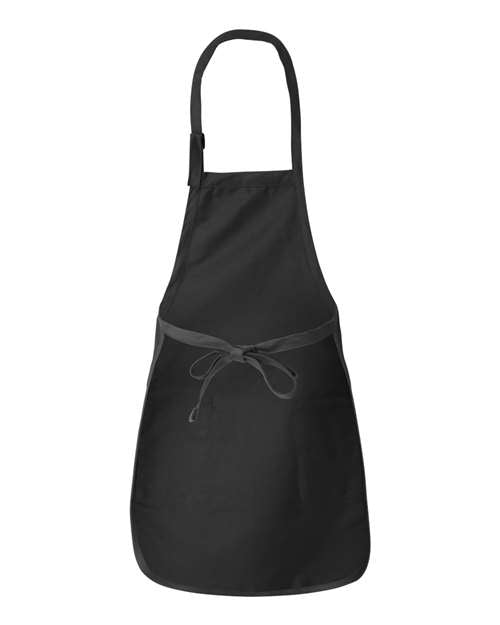 Q-Tees Full-Length Apron with Pockets Q4350