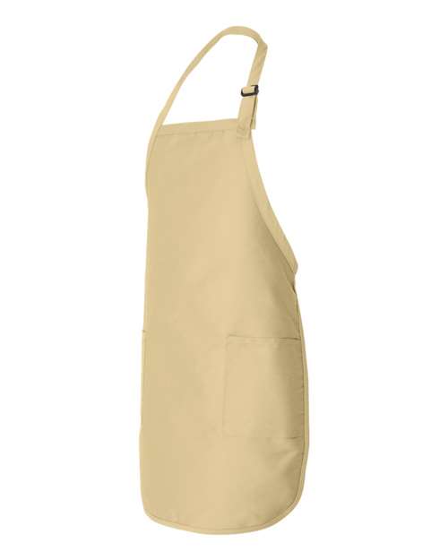 Q-Tees Full-Length Apron with Pockets Q4350