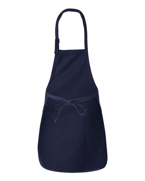 Q-Tees Full-Length Apron with Pockets Q4350