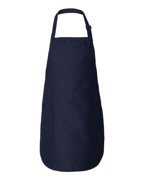 Q-Tees Full-Length Apron with Pockets Q4350