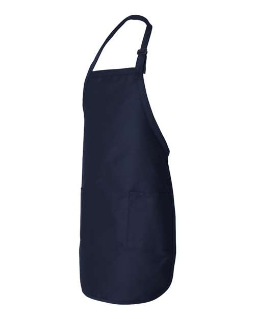 Q-Tees Full-Length Apron with Pockets Q4350