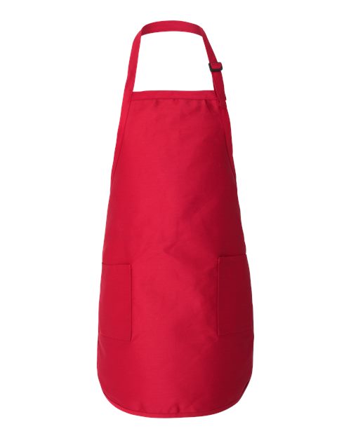 Q-Tees Full-Length Apron with Pockets Q4350