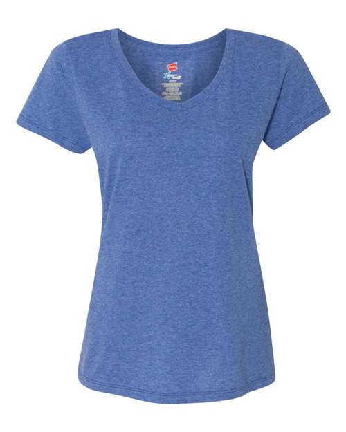 Hanes Women's Perfect-T Triblend V-Neck T-Shirt 42VT