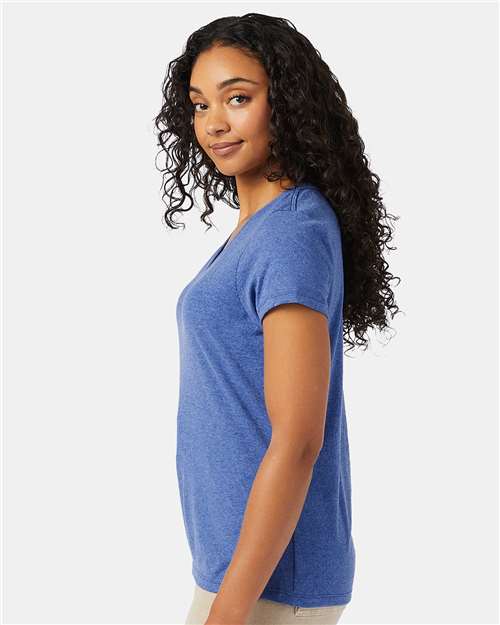 Hanes Women's Perfect-T Triblend V-Neck T-Shirt 42VT