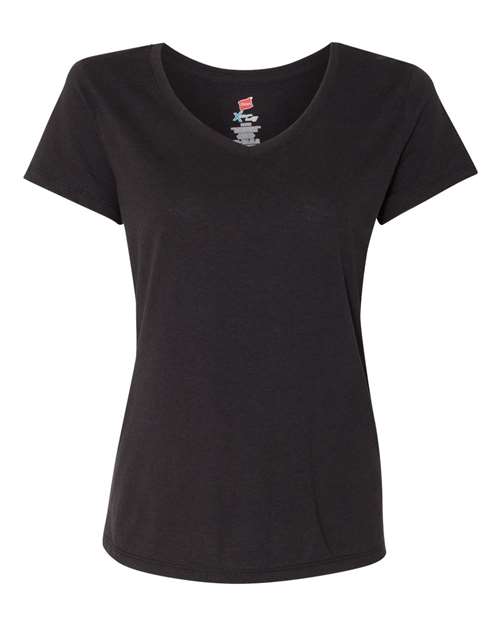 Hanes Women's Perfect-T Triblend V-Neck T-Shirt 42VT