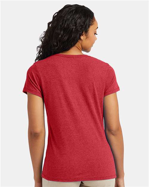 Hanes Women's Perfect-T Triblend V-Neck T-Shirt 42VT