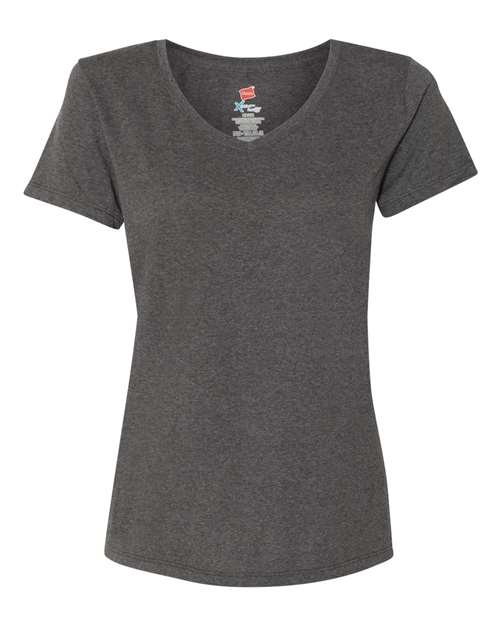 Hanes Women's Perfect-T Triblend V-Neck T-Shirt 42VT
