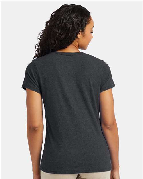 Hanes Women's Perfect-T Triblend V-Neck T-Shirt 42VT
