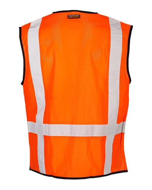 Kishigo Unisex Black Bottom Mesh Class 2 Vest 1509
