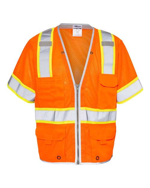 Kishigo Unisex Premium Brilliant Series® Heavy Duty Class 3 Vest 1550-1551