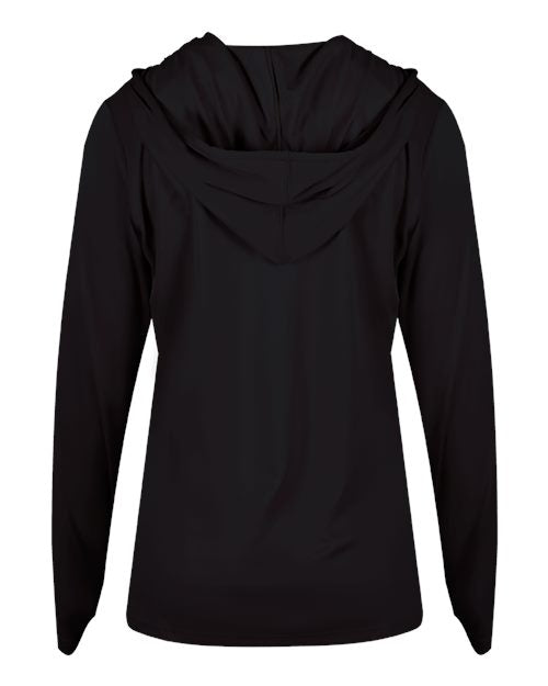 Badger Women's B-Core Long Sleeve Hooded T-Shirt 4165