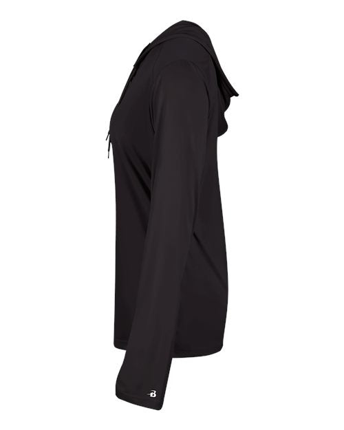 Badger Women's B-Core Long Sleeve Hooded T-Shirt 4165