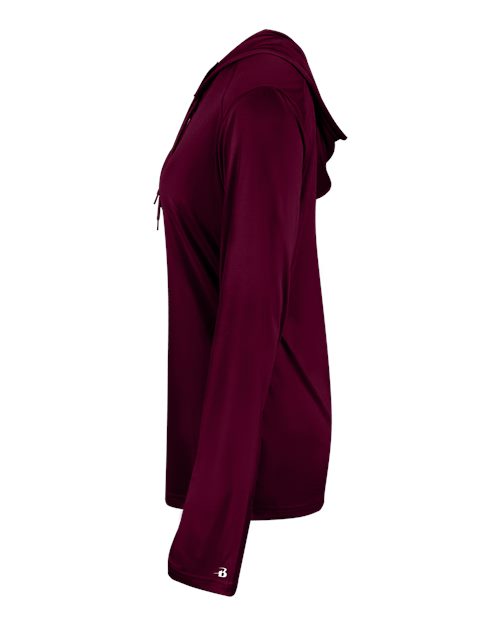 Badger Women's B-Core Long Sleeve Hooded T-Shirt 4165