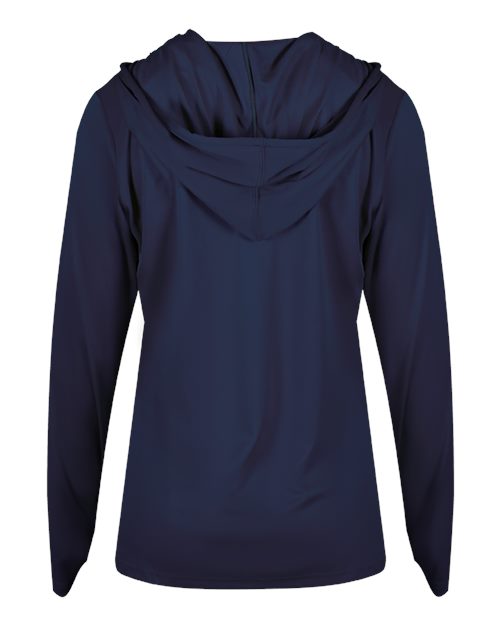 Badger Women's B-Core Long Sleeve Hooded T-Shirt 4165