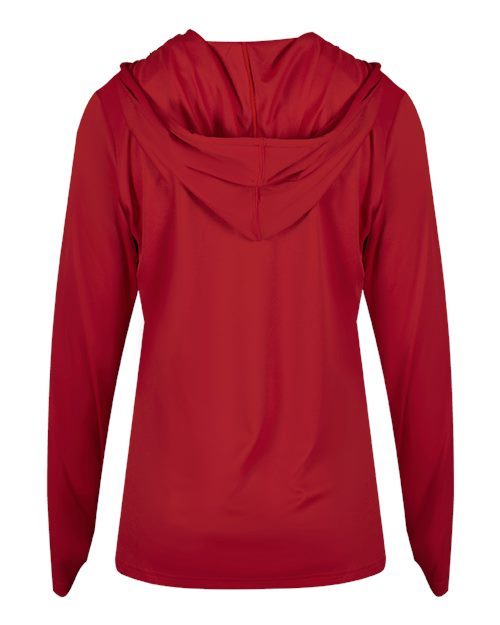 Badger Women's B-Core Long Sleeve Hooded T-Shirt 4165
