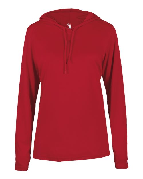 Badger Women's B-Core Long Sleeve Hooded T-Shirt 4165