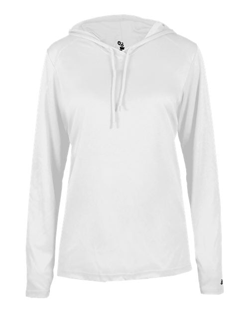 Badger Women's B-Core Long Sleeve Hooded T-Shirt 4165