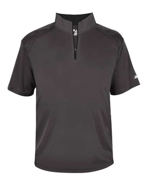 Badger Men's B-Core Short Sleeve Quarter-Zip 4199