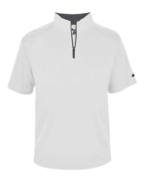 Badger Men's B-Core Short Sleeve Quarter-Zip 4199