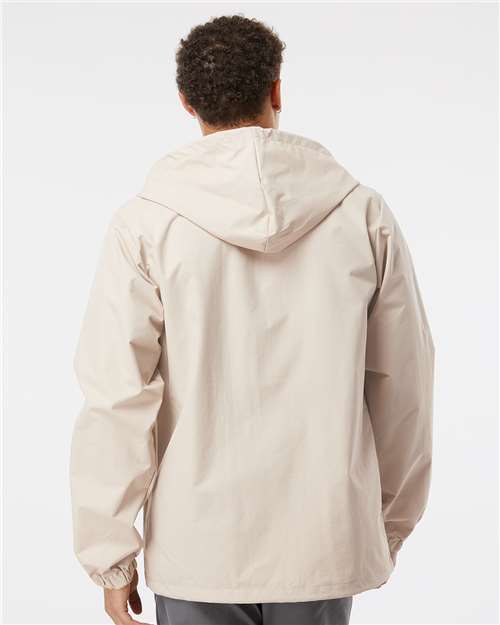 Independent Trading Co. Men's Water-Resistant Hooded Windbreaker EXP95NB