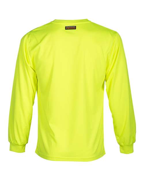 Kishigo Unisex Microfiber Polyester Long Sleeve T-Shirt 9122-9123