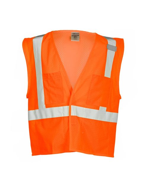 Kishigo Unisex 4 Pocket Hook-and-Loop Mesh Vest 1083-1084