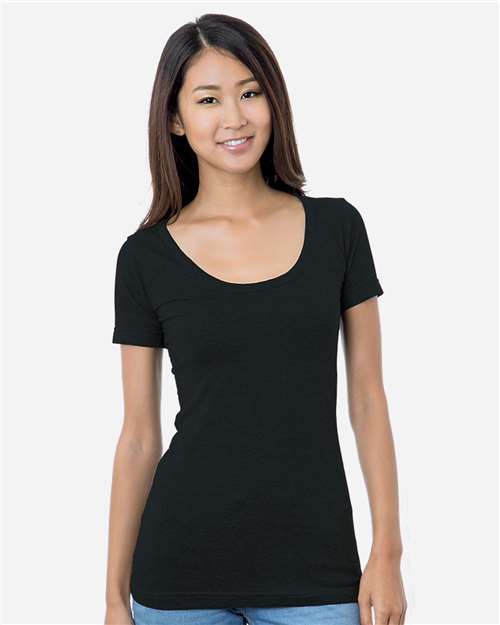 Bayside Women's USA-Made Scoop Neck T-Shirt 3405