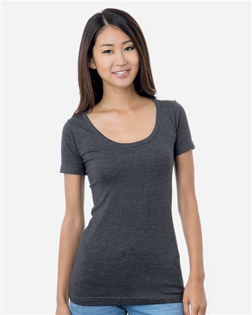 Bayside Women's USA-Made Scoop Neck T-Shirt 3405