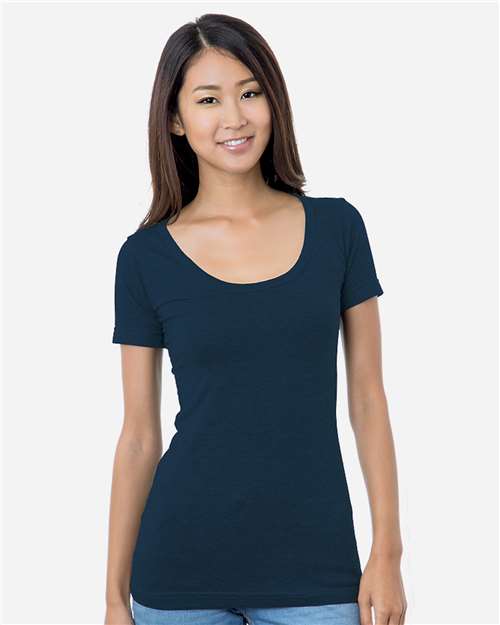 Bayside Women's USA-Made Scoop Neck T-Shirt 3405