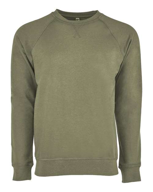 Next Level Unisex Laguna Raglan Crewneck Sweatshirt 9000