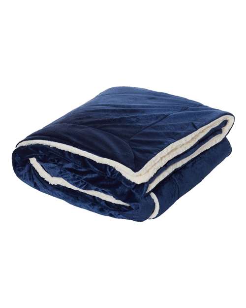 Alpine Fleece Oversized Mink Sherpa Blanket 8726