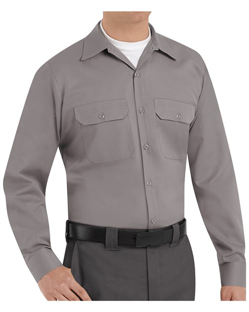 Red Kap Men's Tall Utility Long Sleeve Work Shirt ST52T